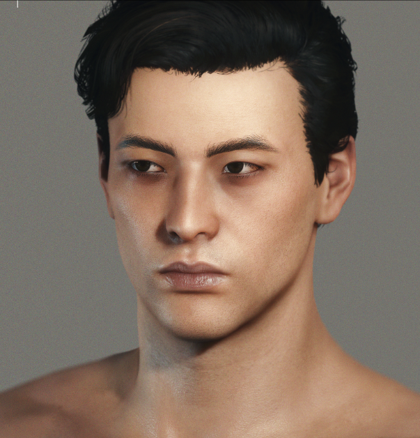 《賽博朋克2077》男V亞洲風面部紋理MOD
