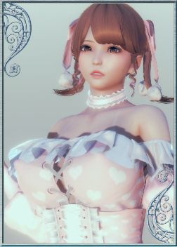 《AI少女》性感橙發雙馬尾洛麗塔風格御姐MOD