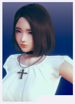 《AI少女》黑色短發白色休閑裝小姐姐MOD