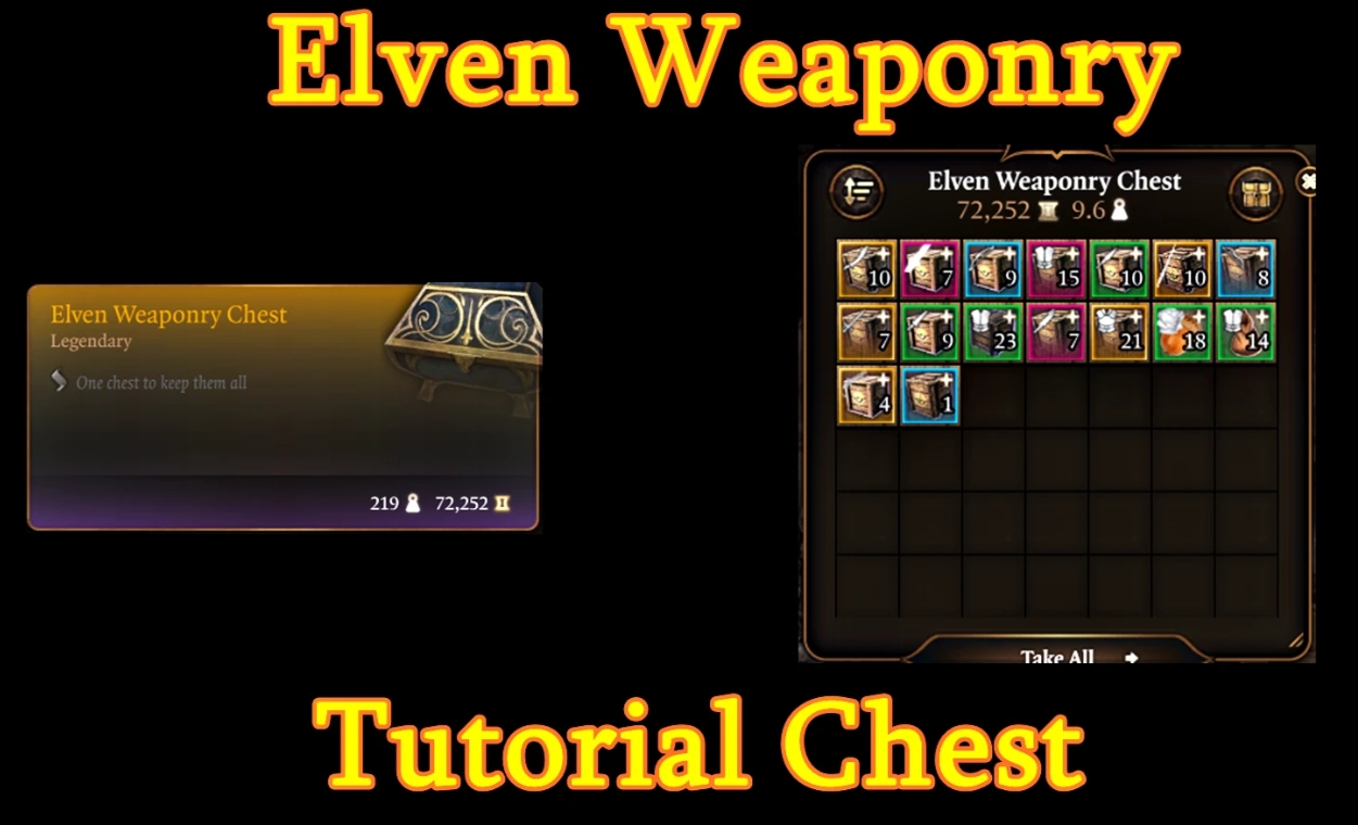 《博德之門3》精靈武器教程箱MOD