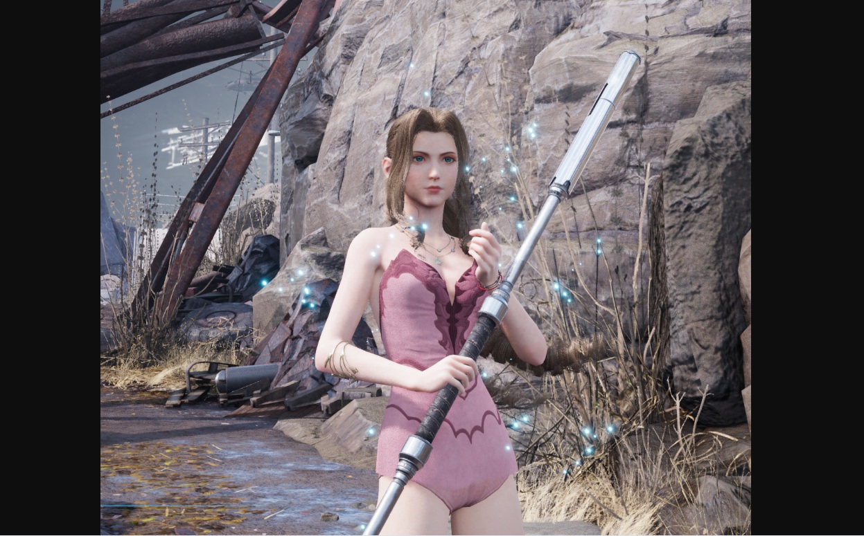 《最終幻想7：重制版》愛麗絲性感粉色睡衣MOD