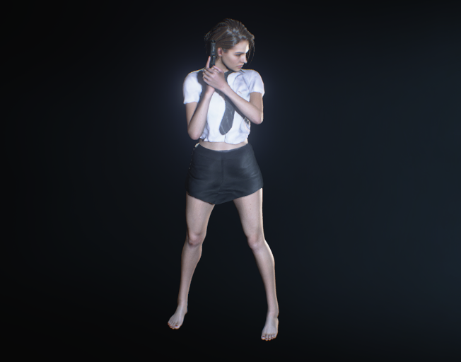 《生化危機3：重制版》吉爾校園裝赤腳鉛筆裙v1.1MOD[僅支持舊版本]