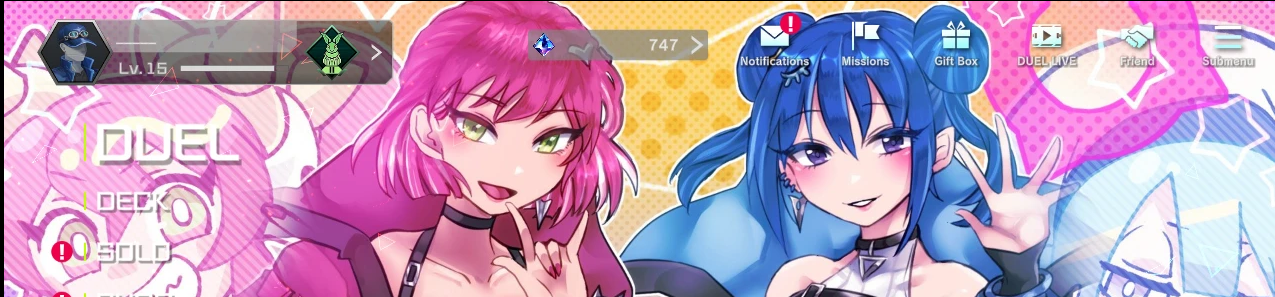 《游戲王：大師決斗》直播雙子同人菜單MOD