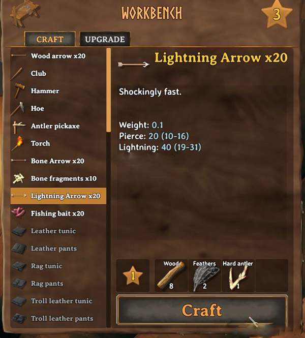 《Valheim：英靈神殿》閃電箭MOD