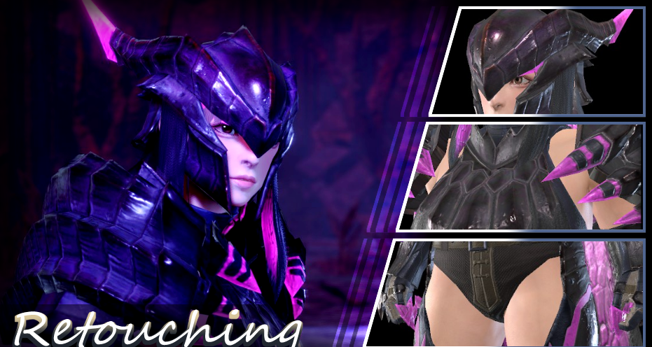《怪物獵人：崛起》MadyHeim的黑蝕龍套裝外觀MOD