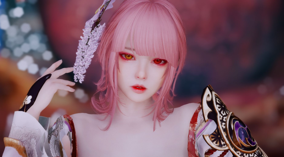 《上古卷軸5：天際重制版》韓風(fēng)氣質(zhì)女隨從洪珠美MOD