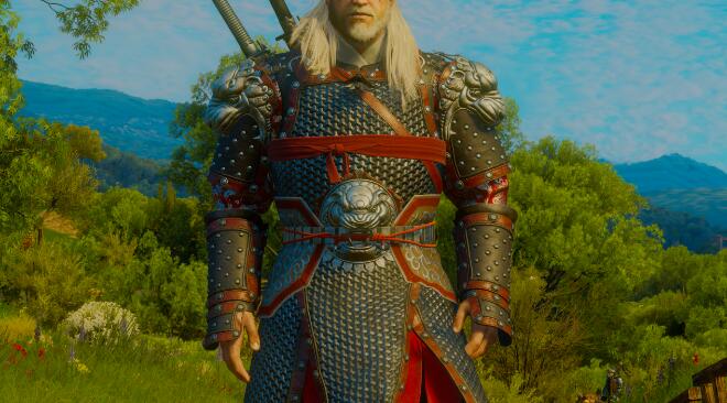 《巫師3次世代版》西境白虎盔甲重新配色MOD