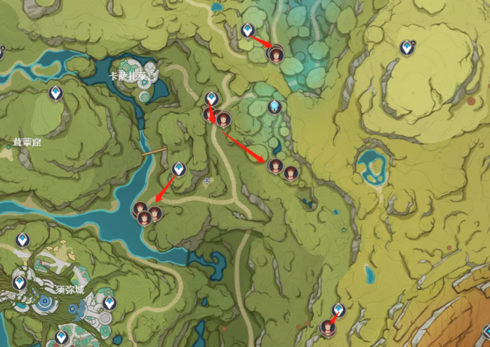《原神》3.3版本紅綢分布位置一覽
