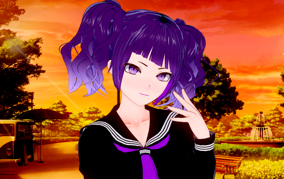 《戀活Sunshine》紫發(fā)卷馬尾暗黑系美少女MOD