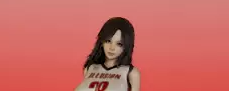 《AI少女》黑色長發運動背心美少女MOD