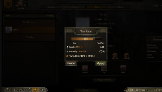 《騎馬與砍殺2》設置結算稅率系統MOD