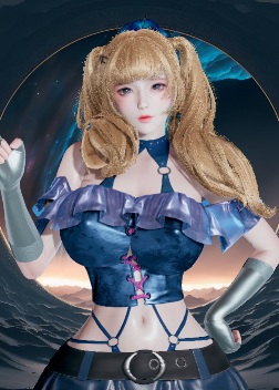 《AI少女》金色雙馬尾蜂腰少女MOD