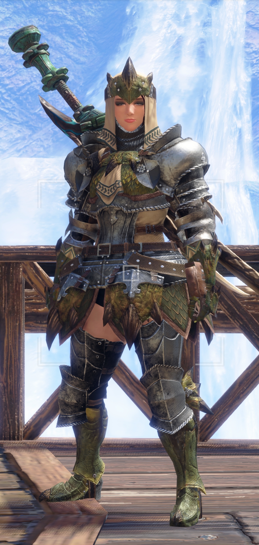 《怪物獵人：崛起》女性雌火龍套裝腰部替換為男性版本MOD