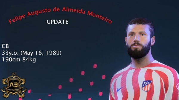 《FIFA 23》馬競中衛費利佩臉型補丁