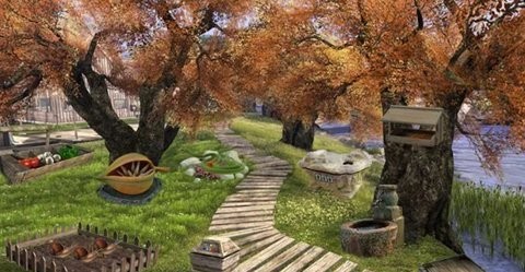 逃離秋天湖邊小屋