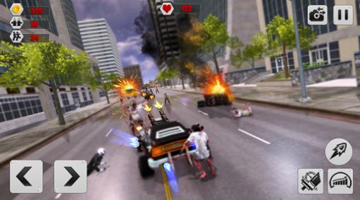 僵尸公路汽車射擊