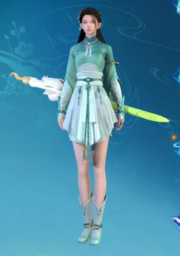 《仙劍奇俠傳7》月清疏造型獨特大蔥劍MOD[正式版]