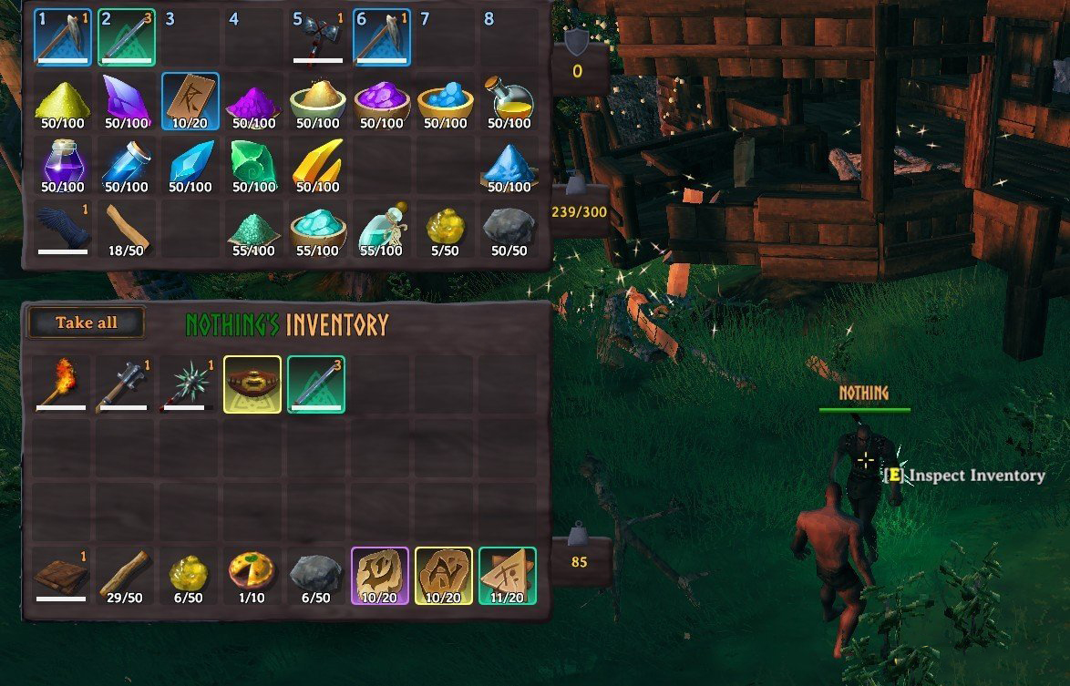 《Valheim：英靈神殿》查看他人背包MOD
