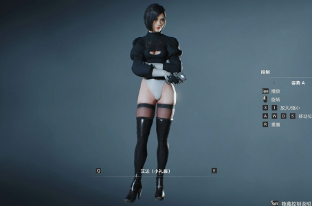 《生化危機2：重制版》艾達克萊爾尼爾2B無裙版黑衣MOD