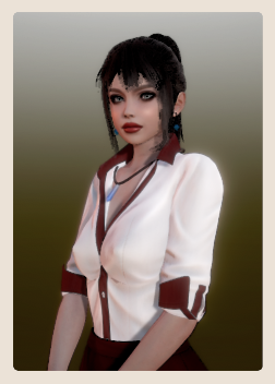 《AI少女》白衣紅裙短發佳人MOD