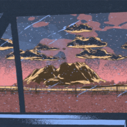 《Wallpaper Engine》沙畫風(fēng)車外的風(fēng)景動(dòng)態(tài)壁紙