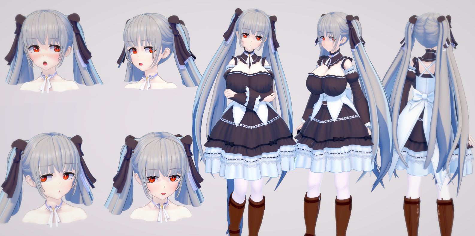 《戀活Sunshine》銀發哥特風雙馬尾美少女MOD