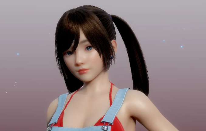 《ROOM Girl》背帶褲雙馬尾少女MOD