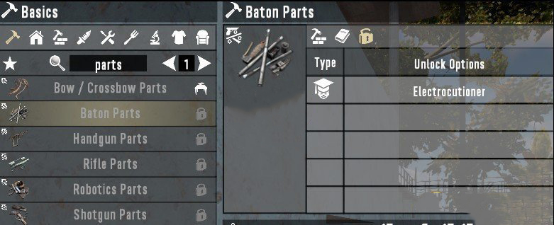 《七日殺》天賦解鎖武器零件制作MOD
