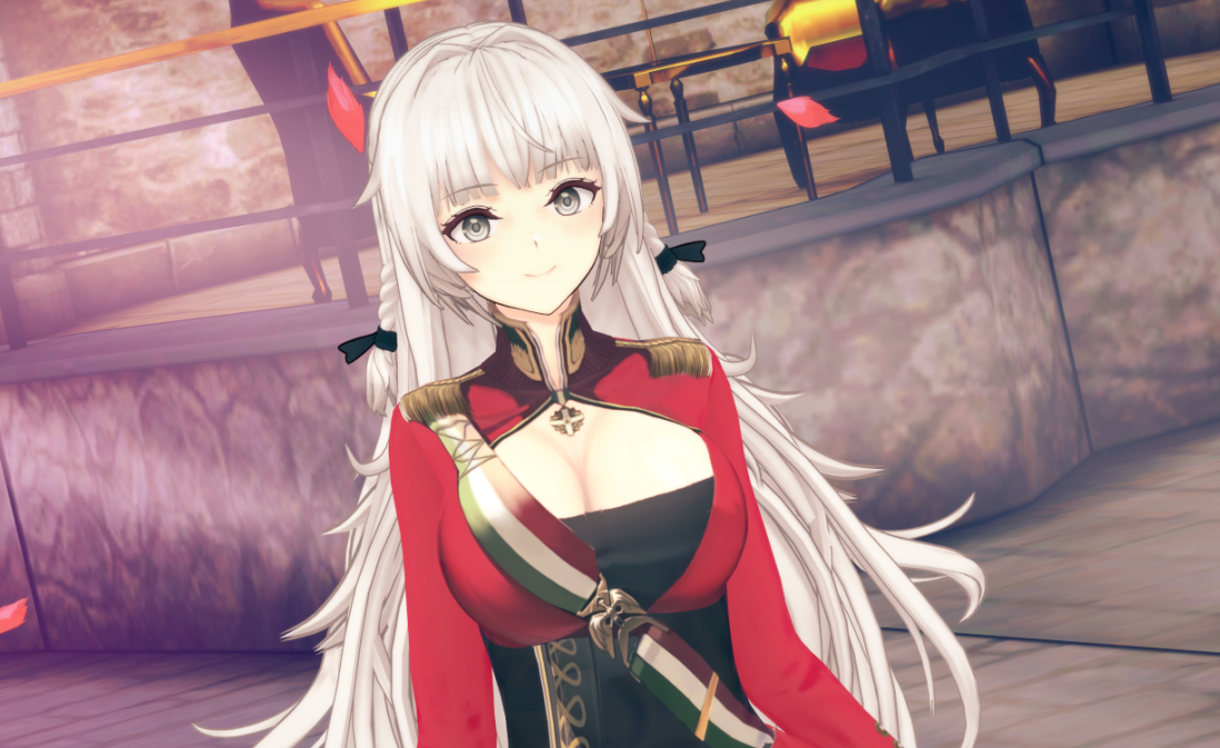《戀活Sunshine》白發紅衣制服美少女MOD