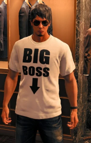 《如龍7外傳：無名之龍》Big Boss T恤MOD