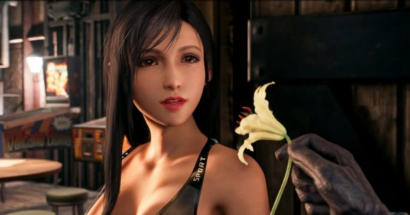 《最終幻想7：重制版》蒂法清純素顏黑色緊身瑜伽裝v1.1MOD