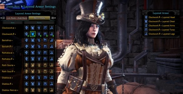 《怪物獵人世界：冰原》輕便哥特風格女角色發條套裝MOD
