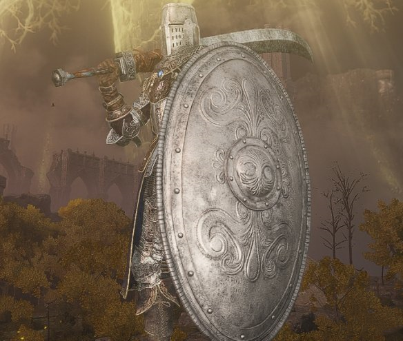 《艾爾登法環(huán)》黃金大盾替換白銀材質(zhì)MOD