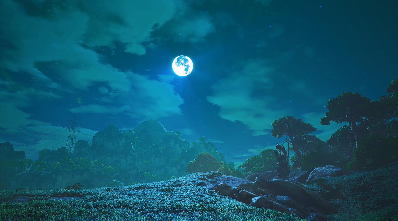 《Wallpaper Engine》生化變種夜晚森林場景動態壁紙