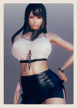 《AI少女》性感黑色短褲長發(fā)御姐MOD