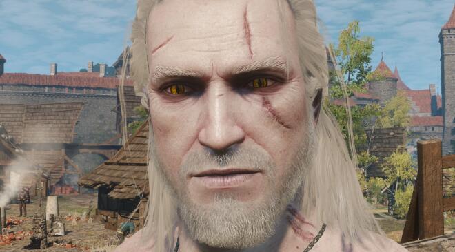 《巫師3次世代版》更真實的獵魔人眼睛MOD