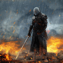 《Wallpaper Engine》巫師戰(zhàn)火中的杰蘭特動(dòng)態(tài)壁紙