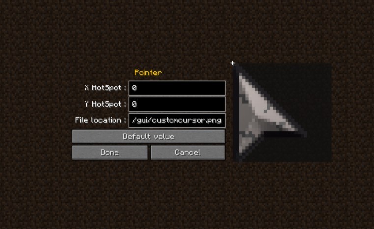 《我的世界》1.12.2自定義光標MOD