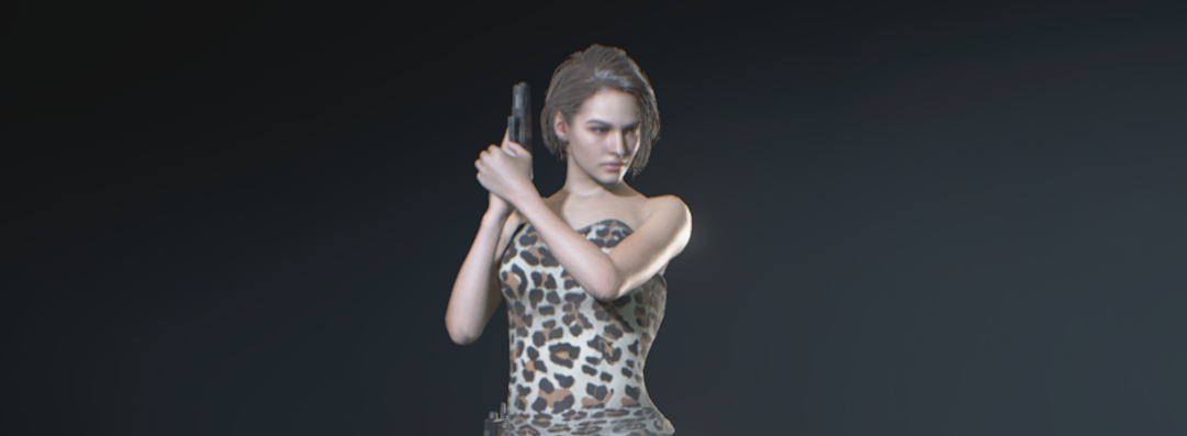 《生化危機3：重制版》吉爾原始人風格獸皮服裝MOD