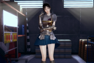《AI少女》銀色鎧甲藍色短裙騎士御姐MOD