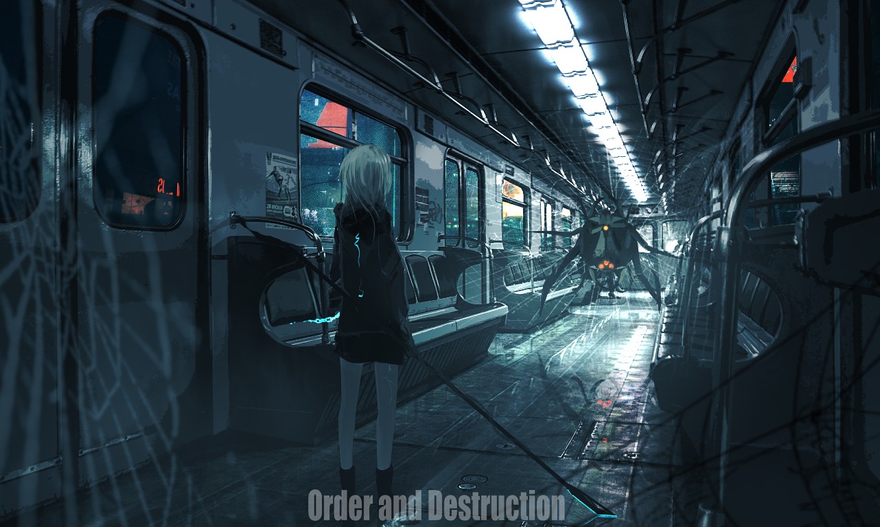 《Wallpaper Engine》地鐵少女與異性的戰斗動態壁紙