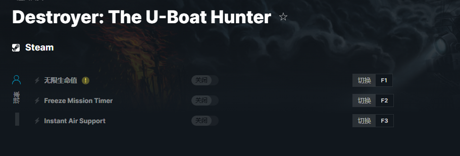 《驅(qū)逐艦：U艇獵手》v2023.1.4三項(xiàng)修改器[MrAntiFun]