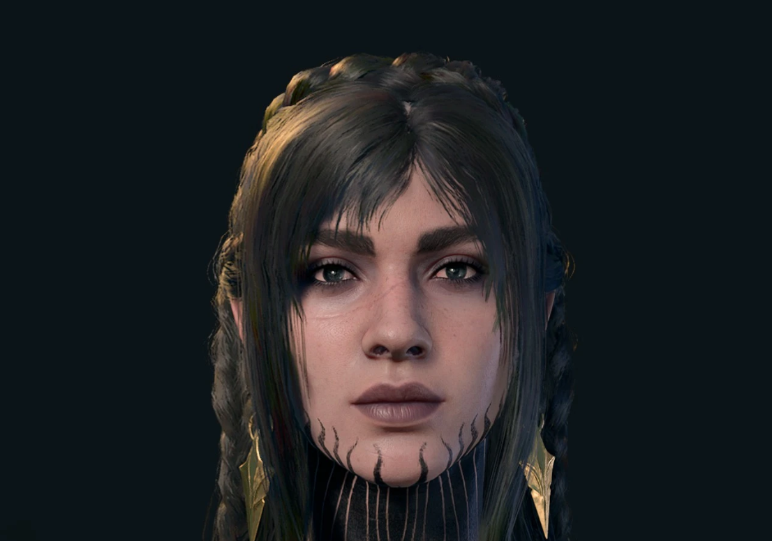 《博德之門3》卡莎全新長發面部MOD