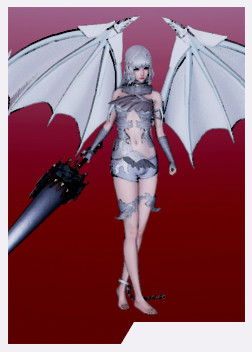 《AI少女》破碎白衣白色雙翼女魅魔MOD