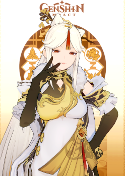 《戀活Sunshine》金發美少女掩月天權凝光MOD