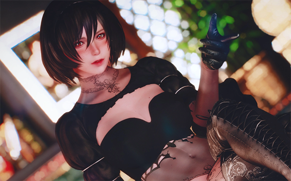 《上古卷軸5：天際重制版》CBBE尼爾2B風格婚紗裝MOD