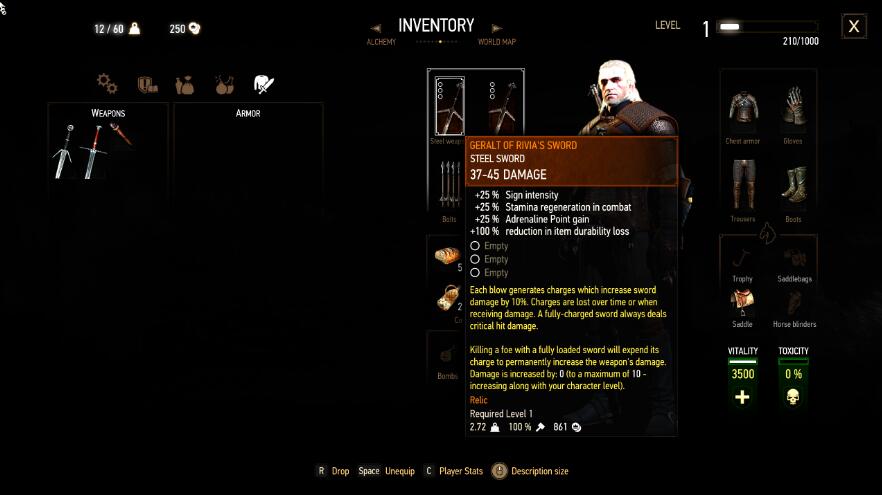 《巫師3次世代版》湖女之劍替換血與酒比武用劍MOD