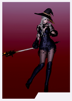 《AI少女》白色長發(fā)萬圣節(jié)黑衣魔女MOD