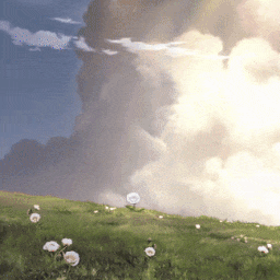 《Wallpaper Engine》草原陽光和厚云風景繪圖動態壁紙