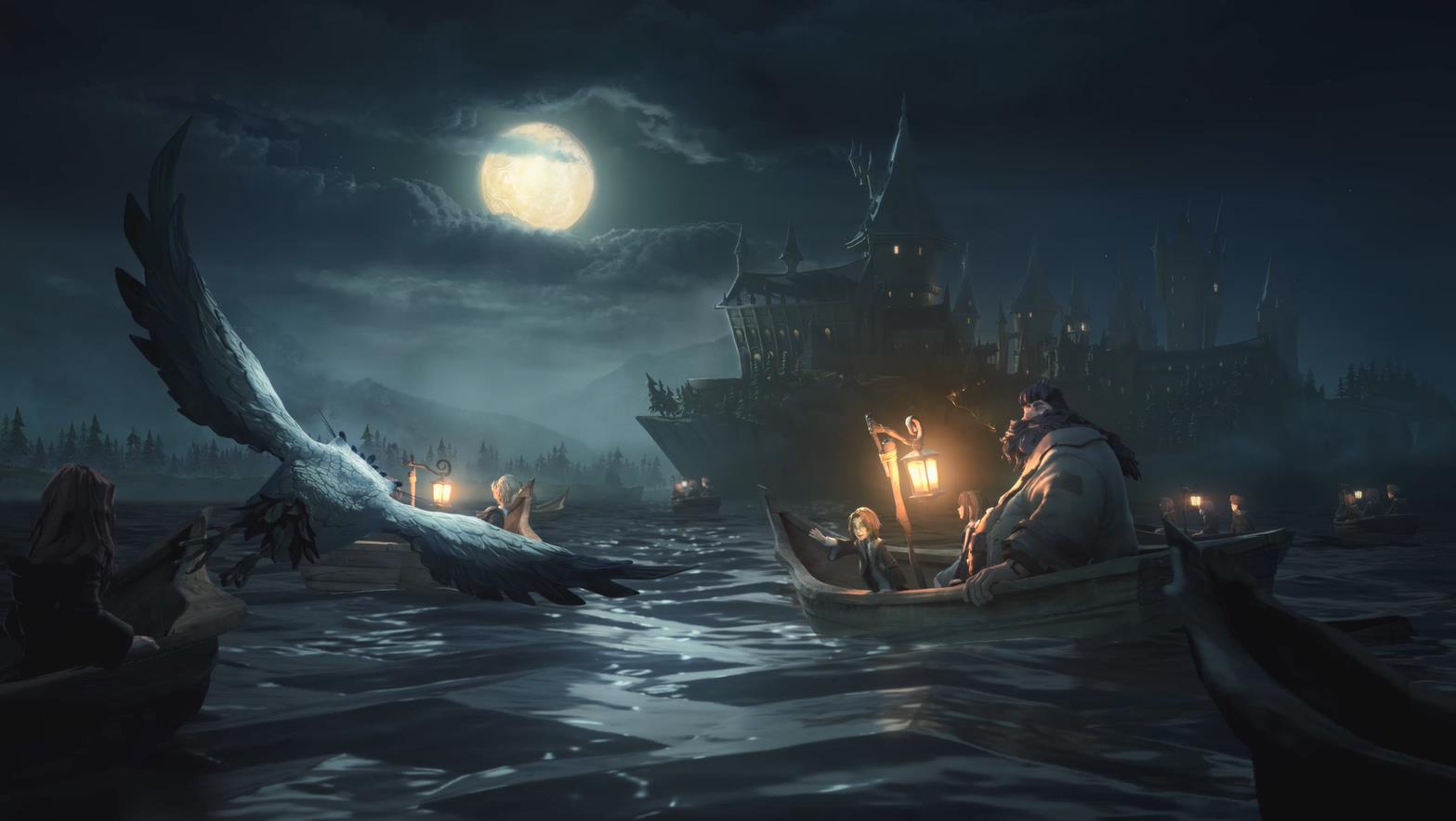 《Wallpaper Engine》夜晚的霍格沃茲動態壁紙